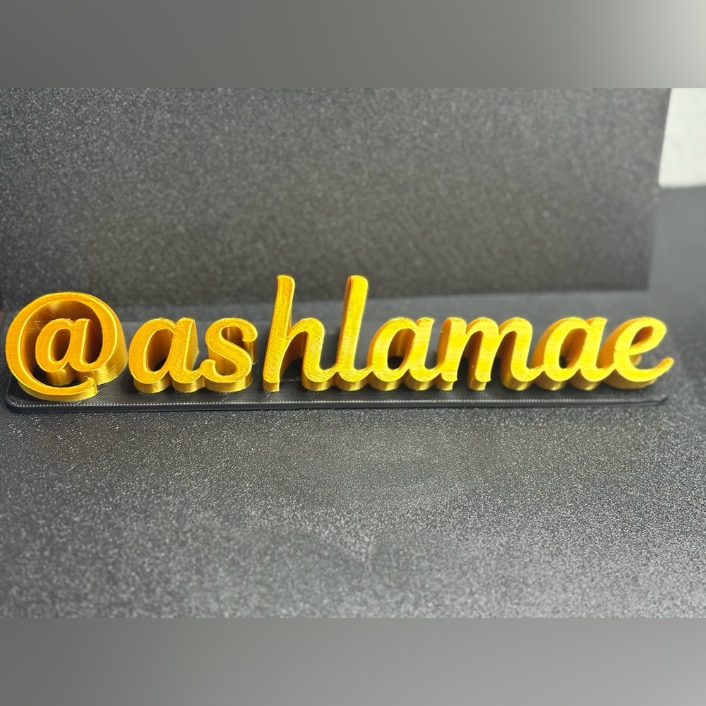 CUSTOM- 3D Printed Name Sign